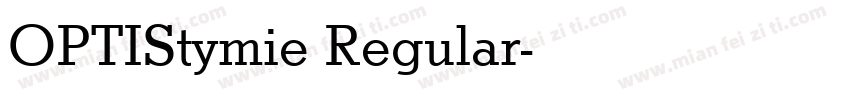OPTIStymie Regular字体转换